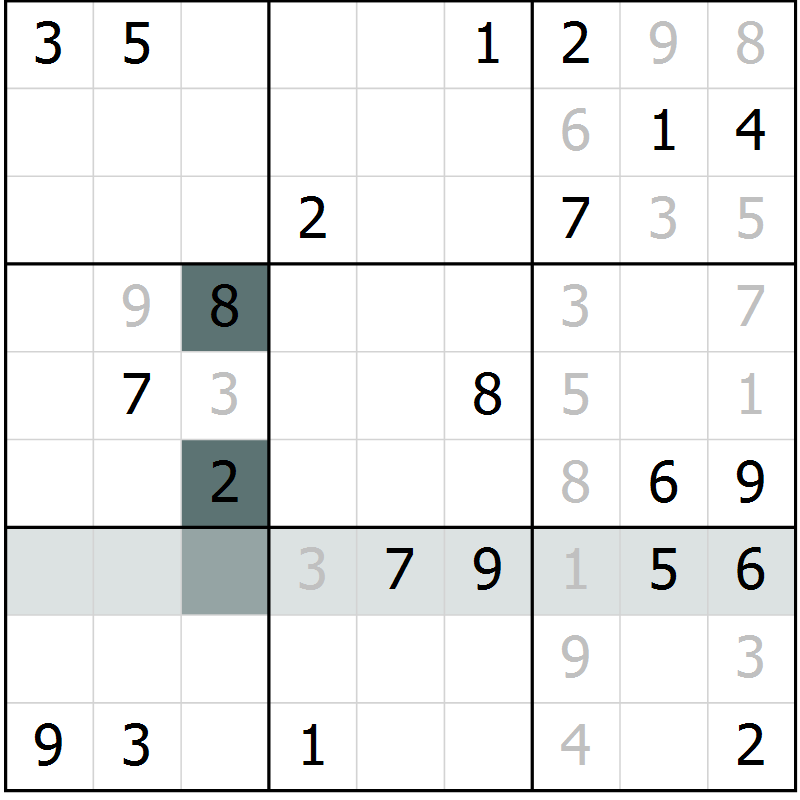 Position des candidats pour la solution de la Gr 30 page 32 du magazine de sudoku Expert n° 016