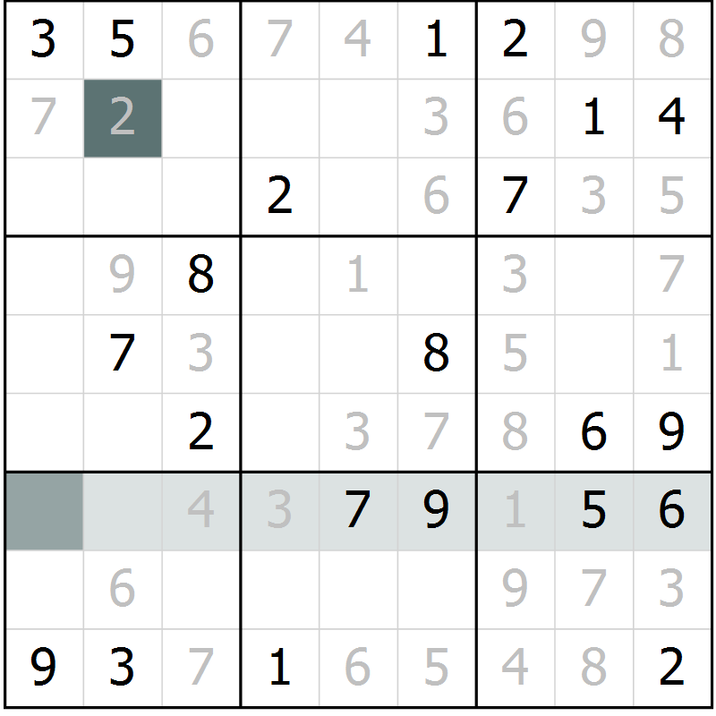 Position des candidats pour la solution de la Gr 30 page 32 du magazine de sudoku Expert n° 016