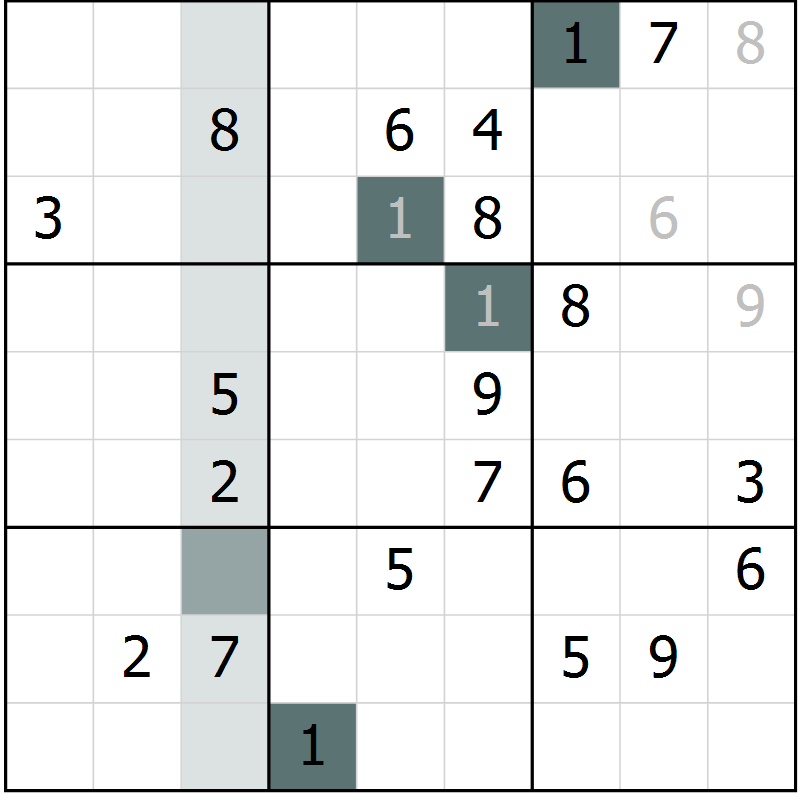Position des candidats pour la solution de la Gr 35 page 37 du magazine de sudoku Expert n° 016