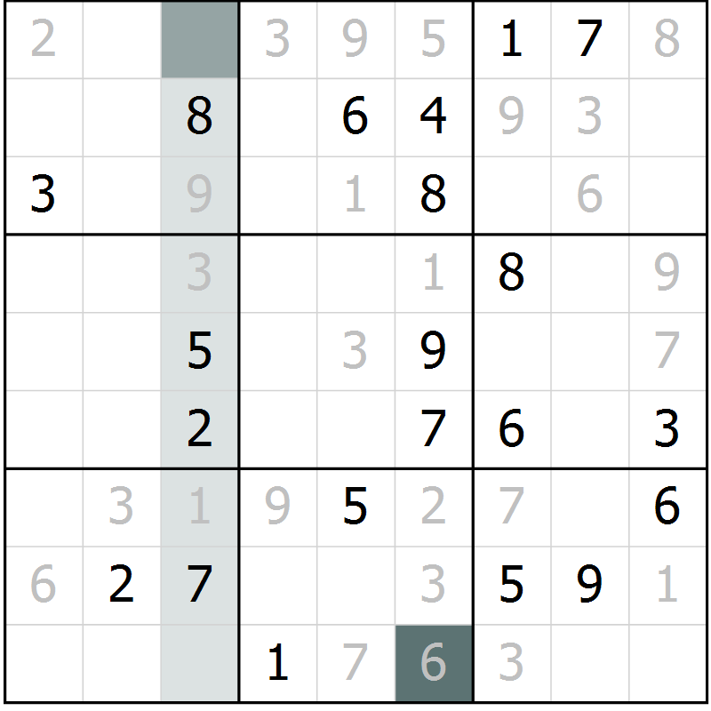 Position des candidats pour la solution de la Gr 35 page 37 du magazine de sudoku Expert n° 016