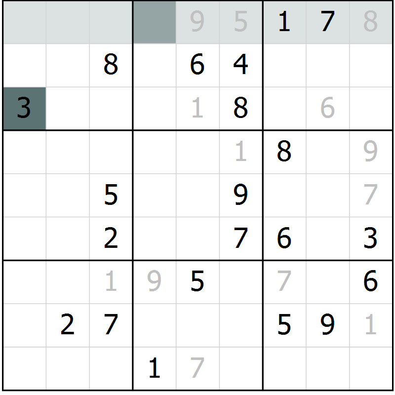 Position des candidats pour la solution de la Gr 35 page 37 du magazine de sudoku Expert n° 016