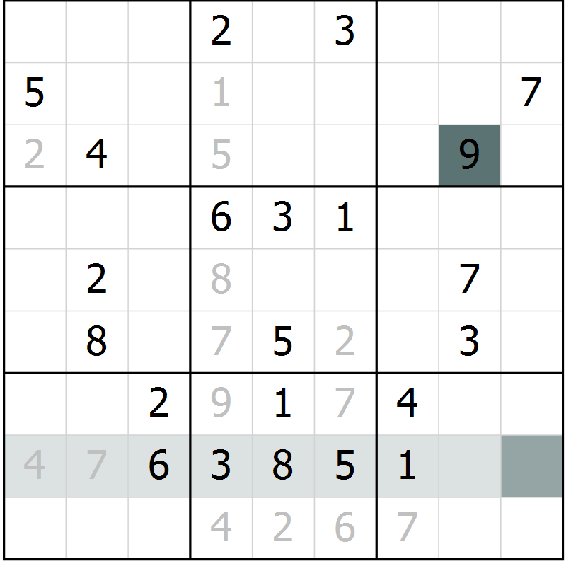 Position des candidats pour la solution de la Gr 37 page 39 du magazine de sudoku Expert n° 016