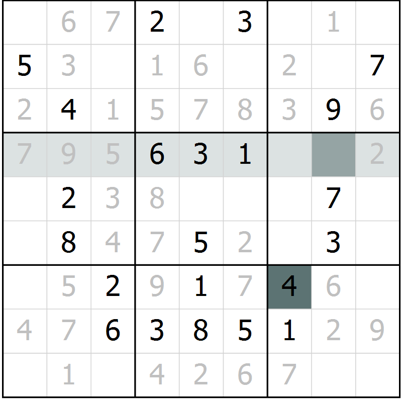 Position des candidats pour la solution de la Gr 37 page 39 du magazine de sudoku Expert n° 016