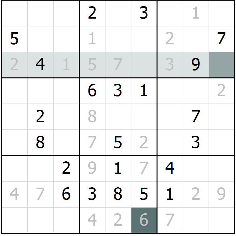 Position des candidats pour la solution de la Gr 37 page 39 du magazine de sudoku Expert n° 016