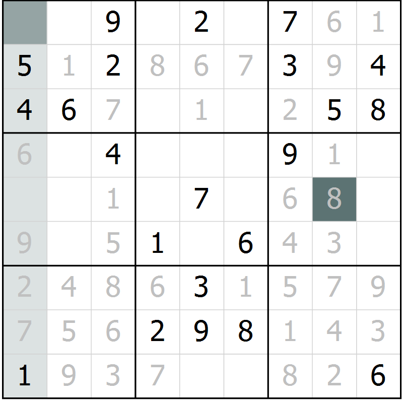 Position des candidats pour la solution de la Gr 39 page 41 du magazine de sudoku Expert n° 016