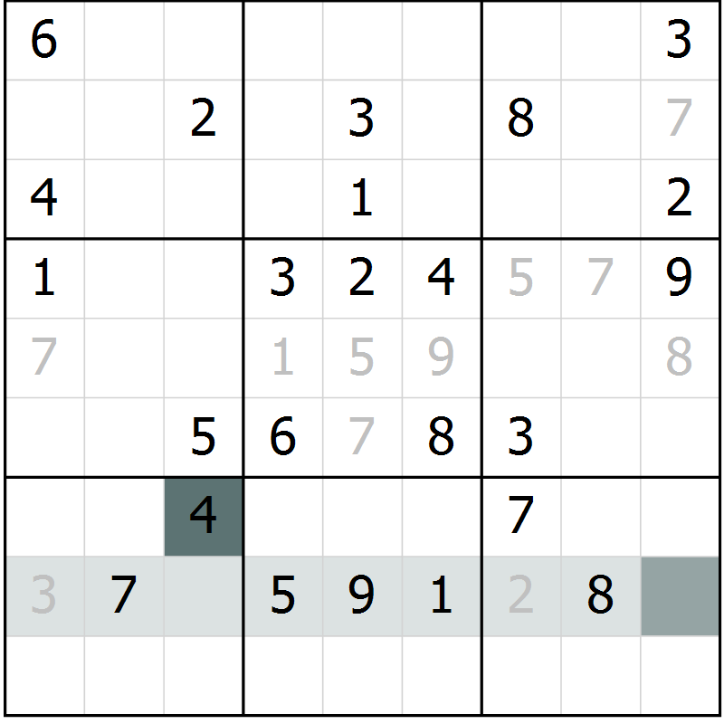 Position des candidats pour la solution de la Gr 4 page 6 du magazine de sudoku Expert n° 016