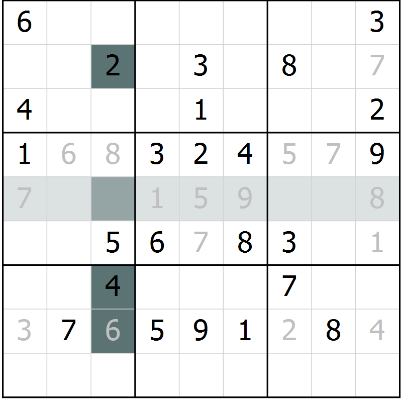 Position des candidats pour la solution de la Gr 4 page 6 du magazine de sudoku Expert n° 016
