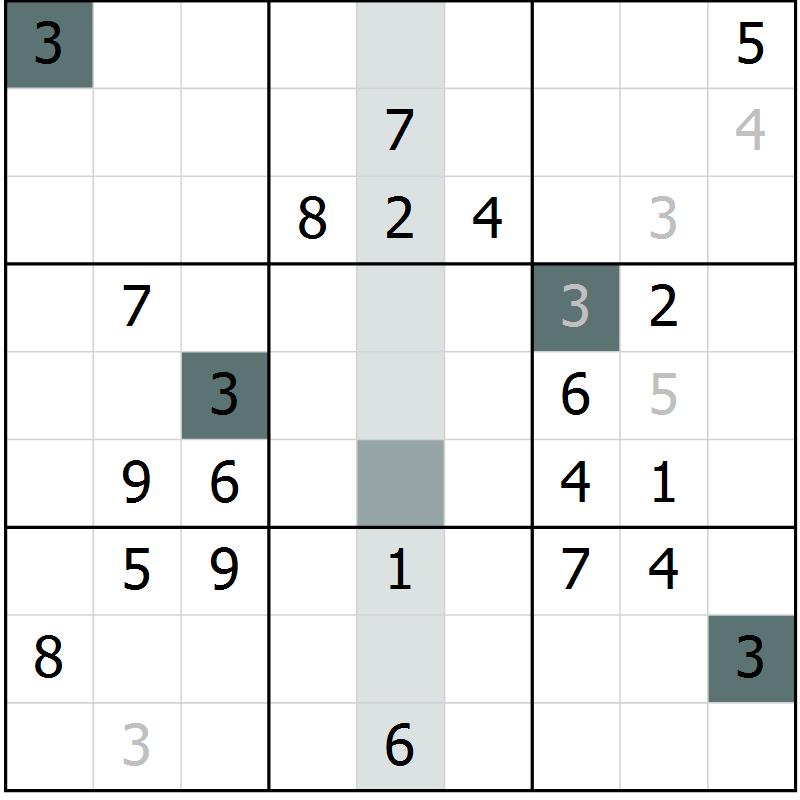Position des candidats pour la solution de la Gr 40 page 42 du magazine de sudoku Expert n° 016