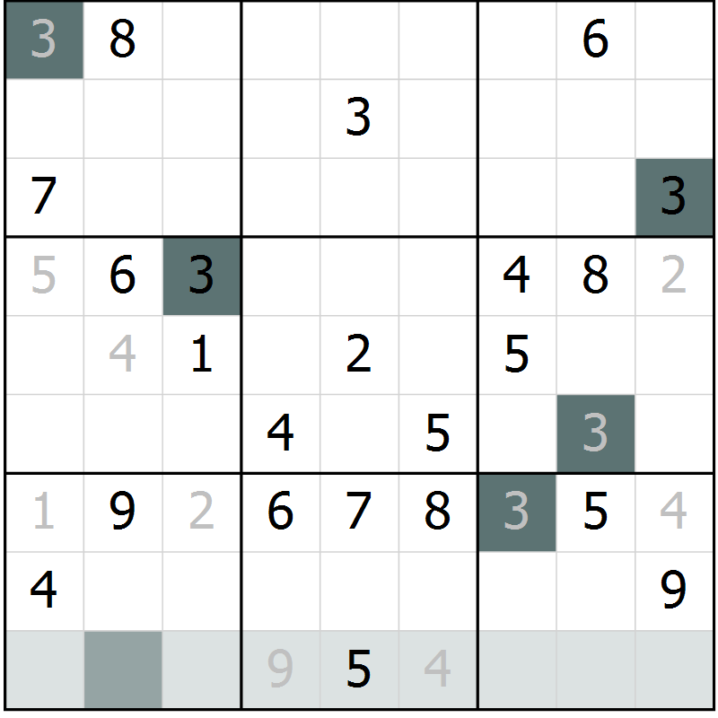 Position des candidats pour la solution de la Gr 41 page 43 du magazine de sudoku Expert n° 016