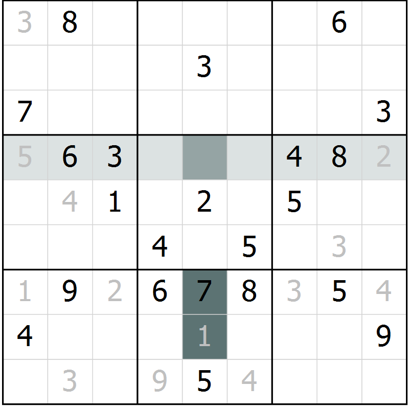 Position des candidats pour la solution de la Gr 41 page 43 du magazine de sudoku Expert n° 016