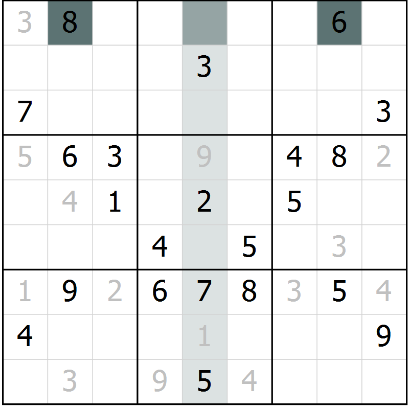 Position des candidats pour la solution de la Gr 41 page 43 du magazine de sudoku Expert n° 016