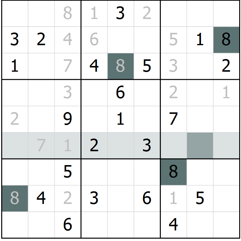 Position des candidats pour la solution de la Gr 44 page 46 du magazine de sudoku Expert n° 016