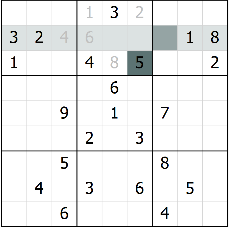 Position des candidats pour la solution de la Gr 44 page 46 du magazine de sudoku Expert n° 016