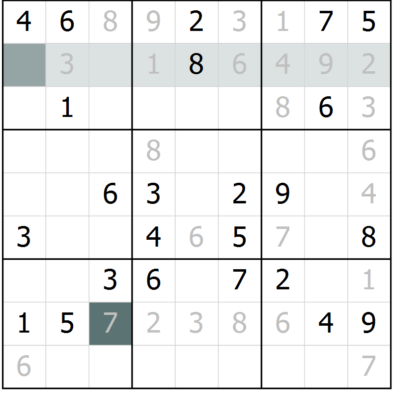 Position des candidats pour la solution de la Gr 47 page 49 du magazine de sudoku Expert n° 016