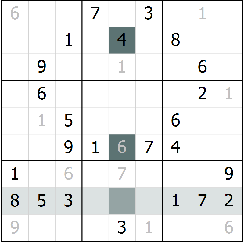 Position des candidats pour la solution de la Gr 5 page 7 du magazine de sudoku Expert n° 016