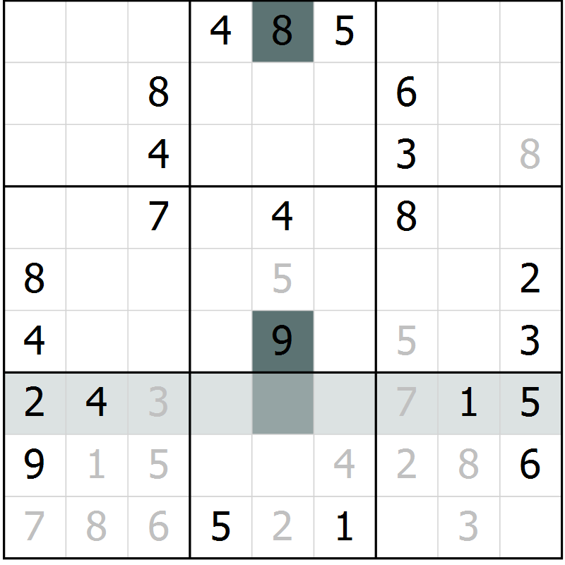 Position des candidats pour la solution de la Gr 51 page 53 du magazine de sudoku Expert n° 016