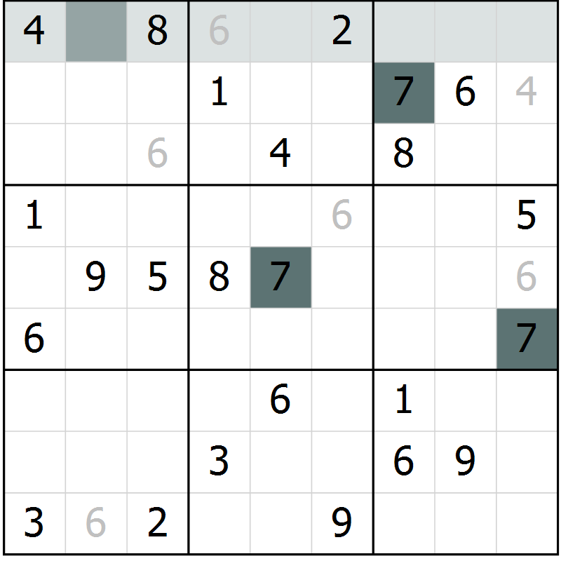 Position des candidats pour la solution de la Gr 55 page 57 du magazine de sudoku Expert n° 016
