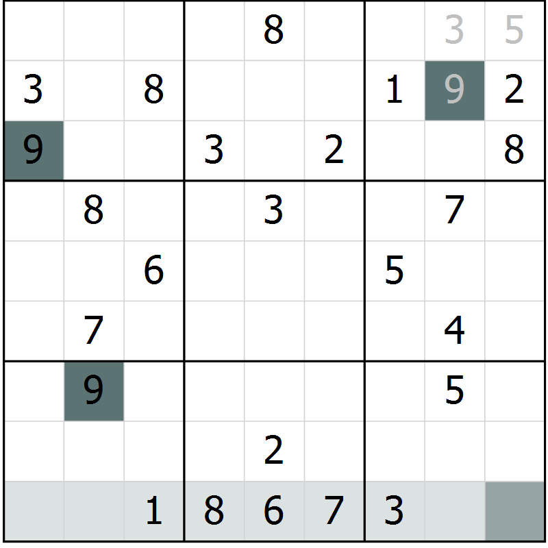 Position des candidats pour la solution de la Gr 62 page 64 du magazine de sudoku Expert n° 016