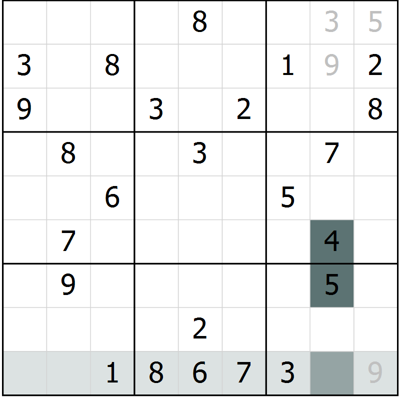 Position des candidats pour la solution de la Gr 62 page 64 du magazine de sudoku Expert n° 016