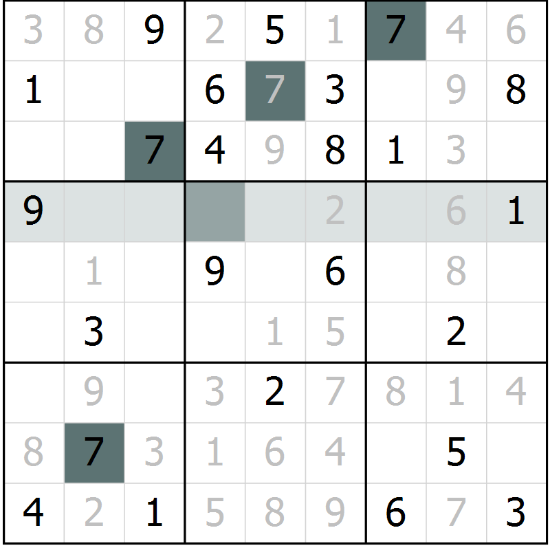 Position des candidats pour la solution de la Gr 63 page 65 du magazine de sudoku Expert n° 016