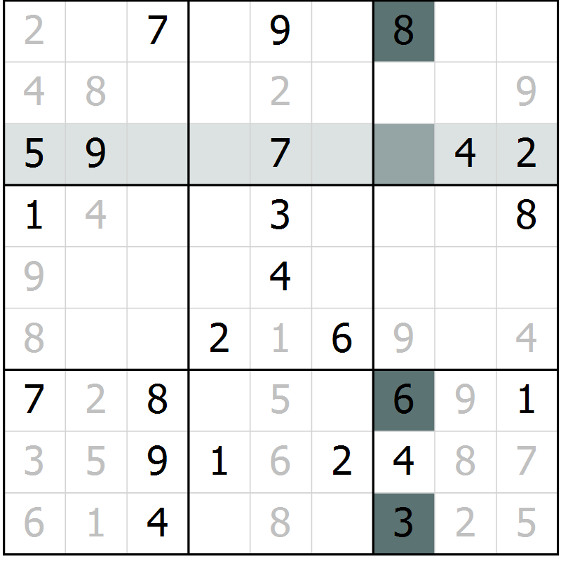 Position des candidats pour la solution de la Gr 64 page 66 du magazine de sudoku Expert n° 016