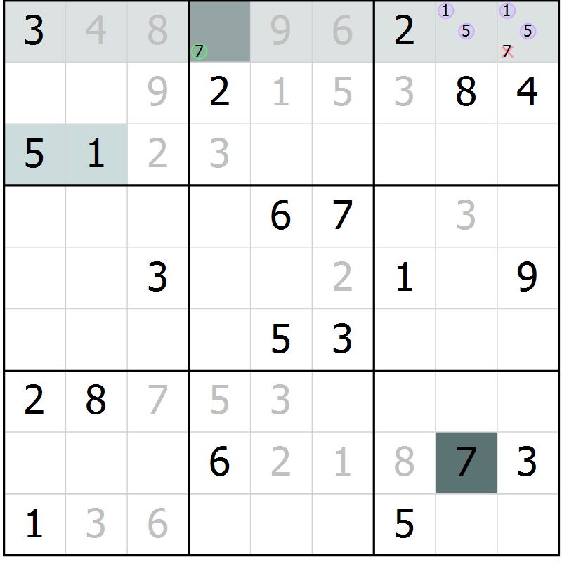Position des candidats pour la solution de la Gr 66 page 68 du magazine de sudoku Expert n° 016