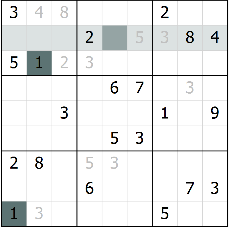 Position des candidats pour la solution de la Gr 66 page 68 du magazine de sudoku Expert n° 016