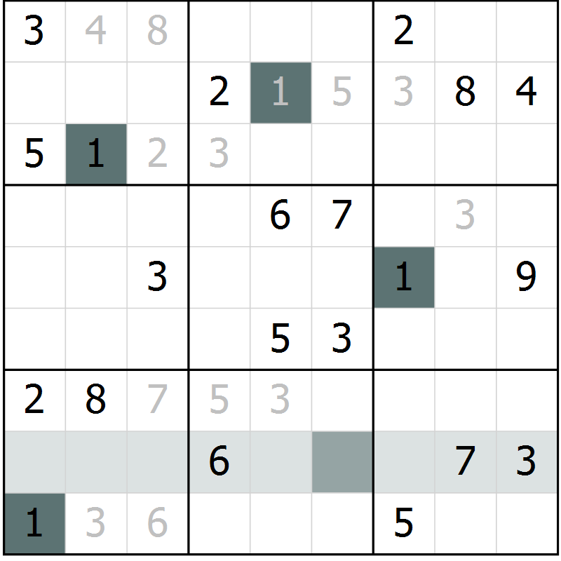Position des candidats pour la solution de la Gr 66 page 68 du magazine de sudoku Expert n° 016