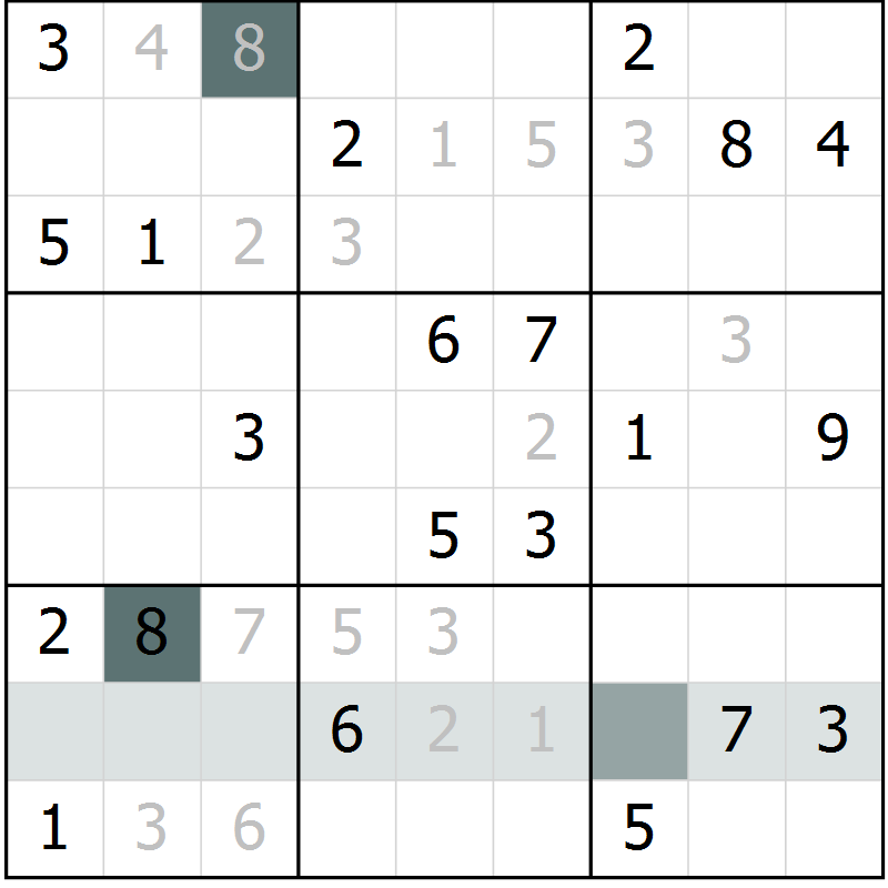 Position des candidats pour la solution de la Gr 66 page 68 du magazine de sudoku Expert n° 016
