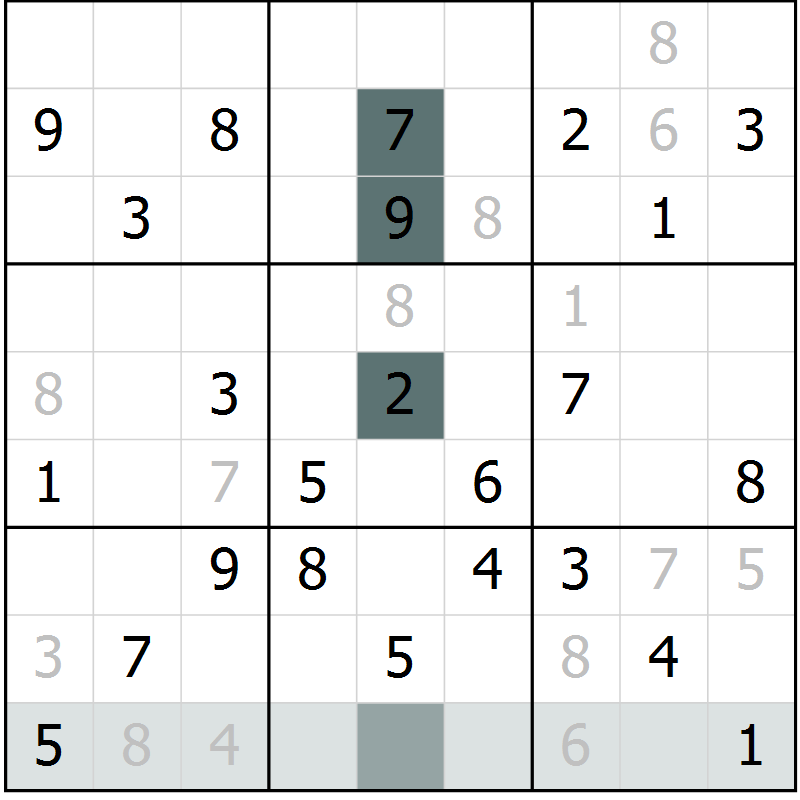 Position des candidats pour la solution de la Gr 68 page 70 du magazine de sudoku Expert n° 016