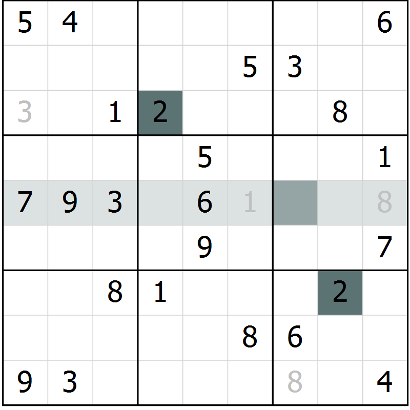 Position des candidats pour la solution de la Gr 70 page 72 du magazine de sudoku Expert n° 016