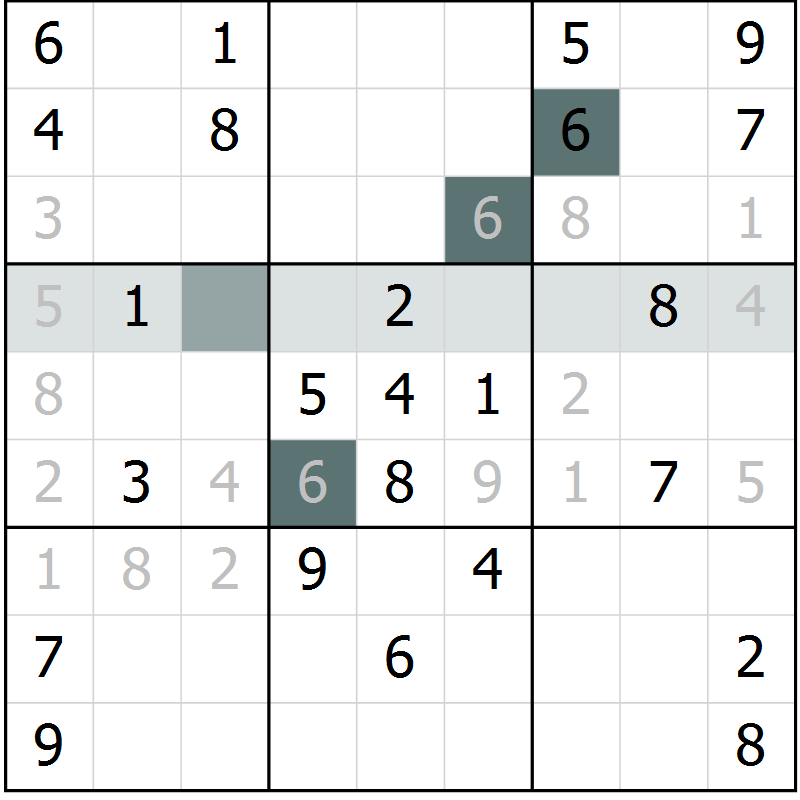 Position des candidats pour la solution de la Gr 1 page 3 du magazine de sudoku Expert n° 019