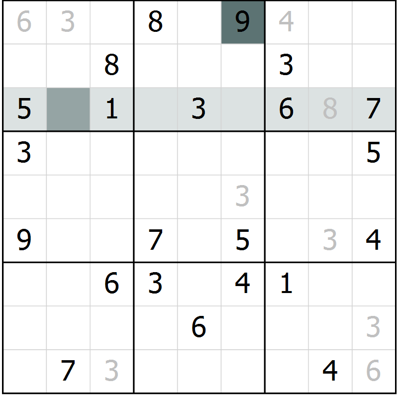 Position des candidats pour la solution de la Gr 13 page 15 du magazine de sudoku Expert n° 019