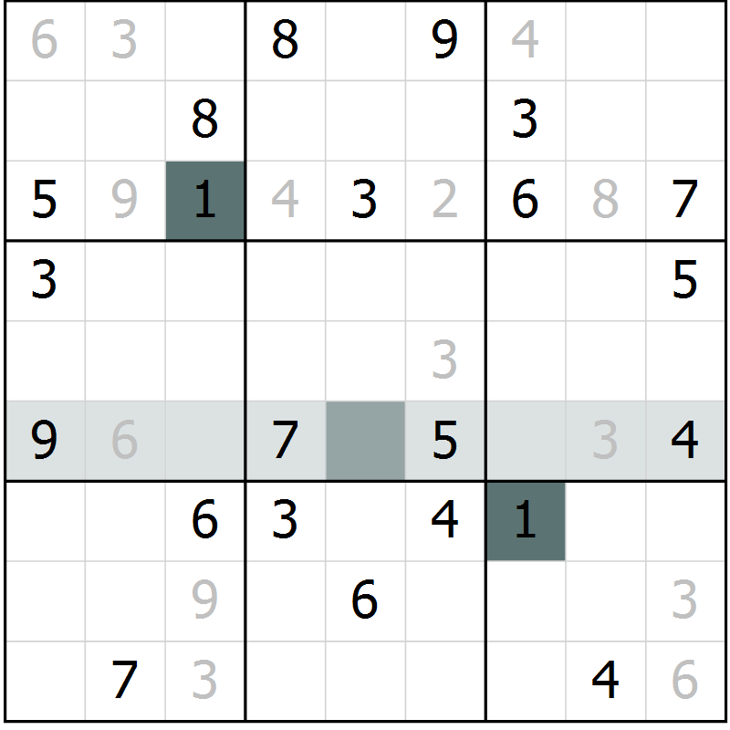 Position des candidats pour la solution de la Gr 13 page 15 du magazine de sudoku Expert n° 019