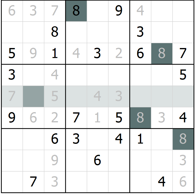 Position des candidats pour la solution de la Gr 13 page 15 du magazine de sudoku Expert n° 019