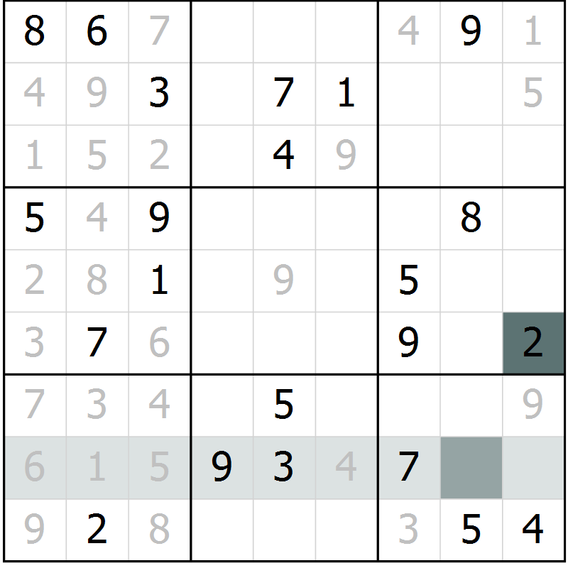 Position des candidats pour la solution de la Gr 15 page 17 du magazine de sudoku Expert n° 019
