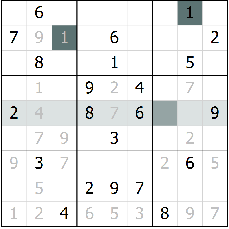 Position des candidats pour la solution de la Gr 17 page 19 du magazine de sudoku Expert n° 019