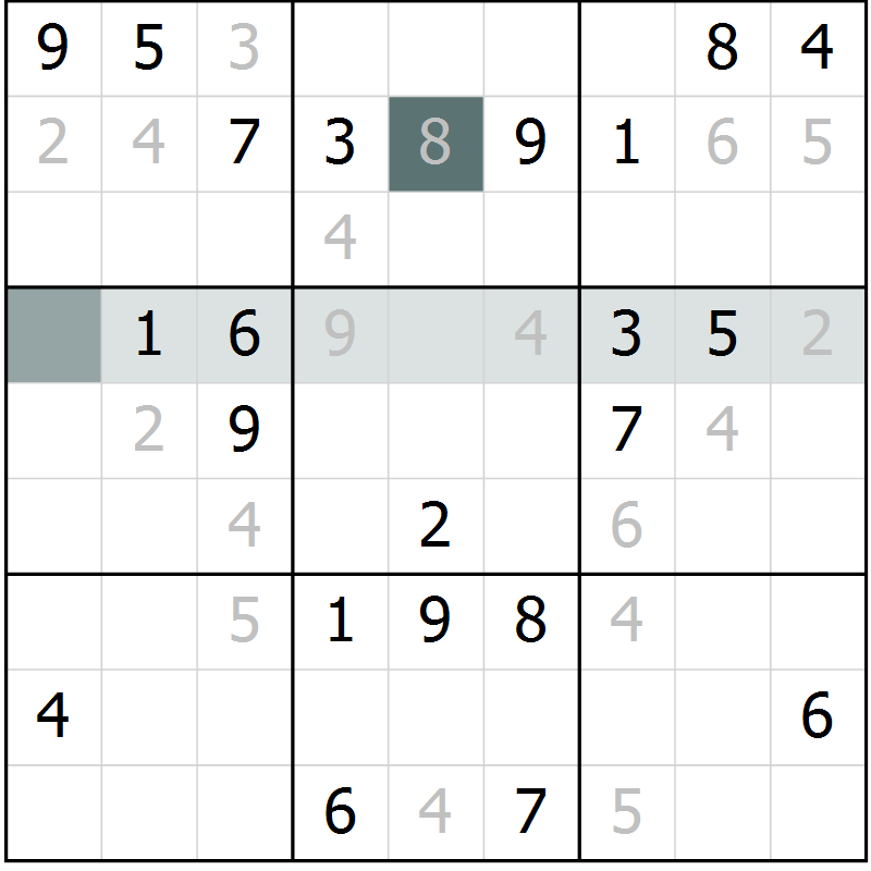 Position des candidats pour la solution de la Gr 18 page 20 du magazine de sudoku Expert n° 019