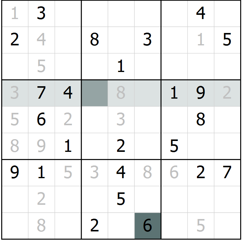 Position des candidats pour la solution de la Gr 2 page 4 du magazine de sudoku Expert n° 019