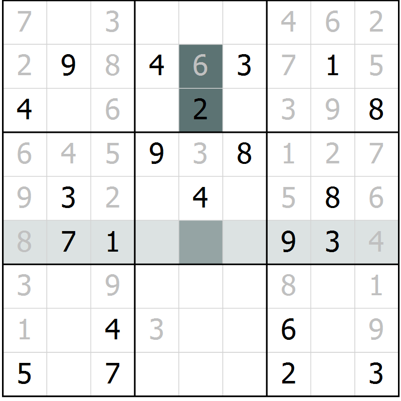 Position des candidats pour la solution de la Gr 20 page 22 du magazine de sudoku Expert n° 019
