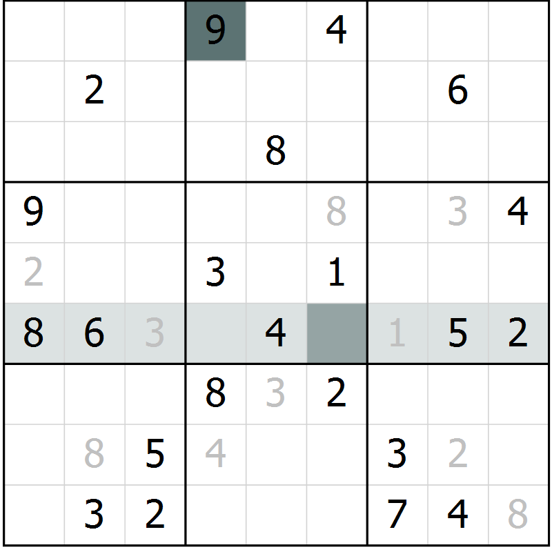 Position des candidats pour la solution de la Gr 21 page 23 du magazine de sudoku Expert n° 019