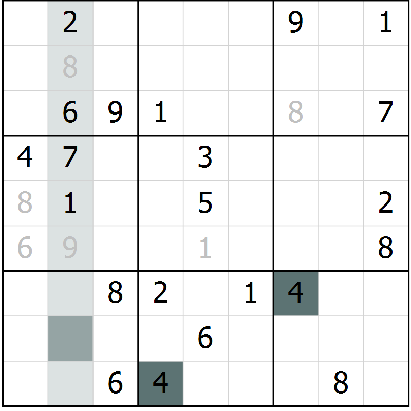 Position des candidats pour la solution de la Gr 30 page 32 du magazine de sudoku Expert n° 019