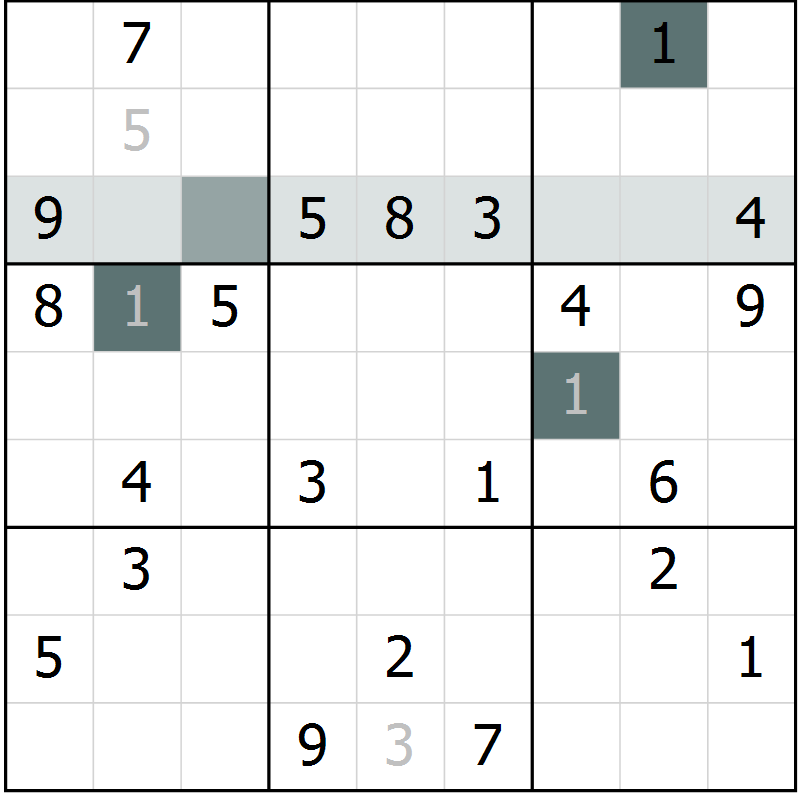 Position des candidats pour la solution de la Gr 32 page 34 du magazine de sudoku Expert n° 019