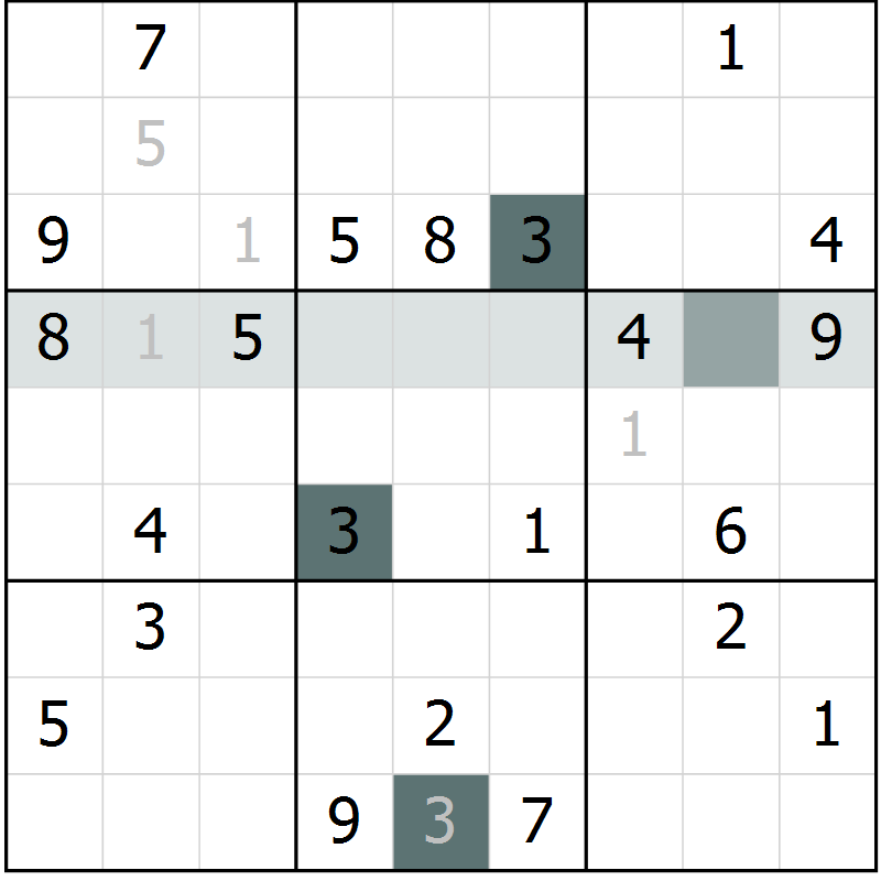 Position des candidats pour la solution de la Gr 32 page 34 du magazine de sudoku Expert n° 019
