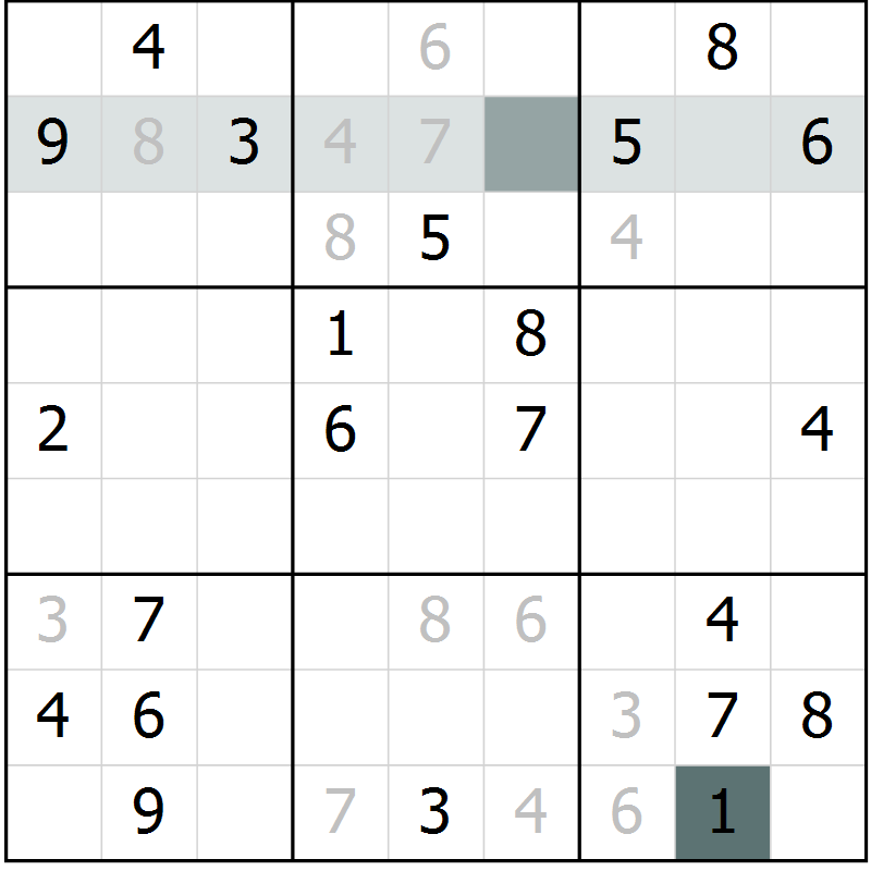 Position des candidats pour la solution de la Gr 33 page 35 du magazine de sudoku Expert n° 019