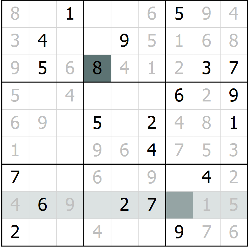 Position des candidats pour la solution de la Gr 34 page 36 du magazine de sudoku Expert n° 019