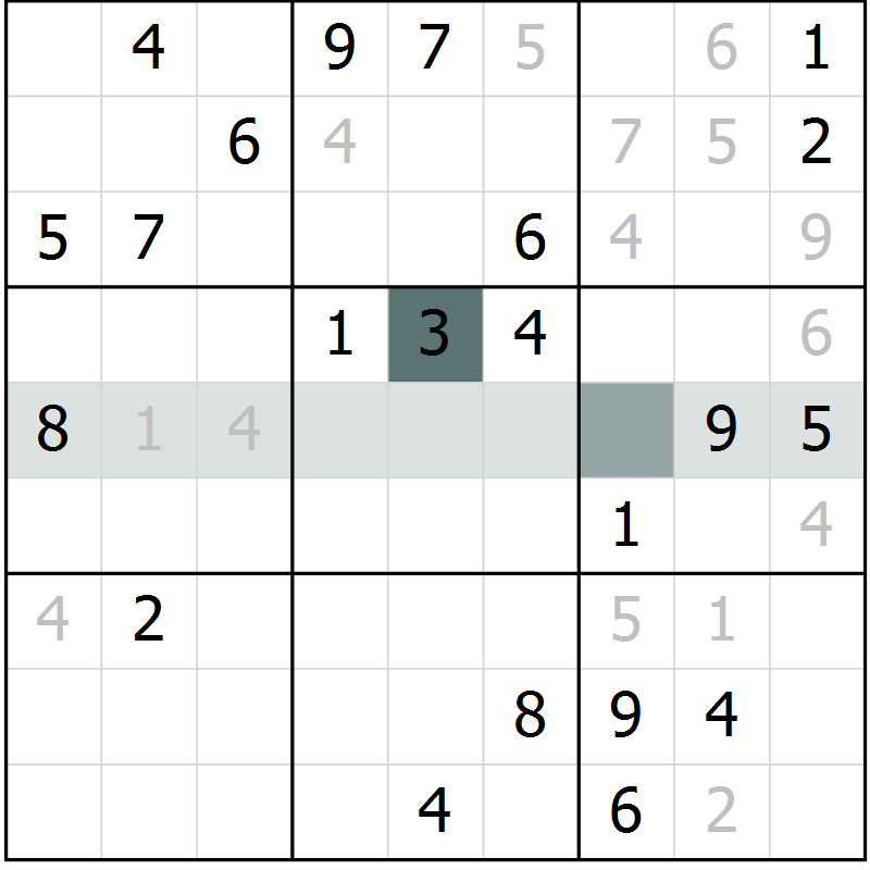 Position des candidats pour la solution de la Gr 35 page 37 du magazine de sudoku Expert n° 019