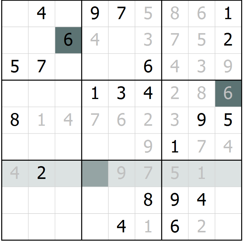 Position des candidats pour la solution de la Gr 35 page 37 du magazine de sudoku Expert n° 019
