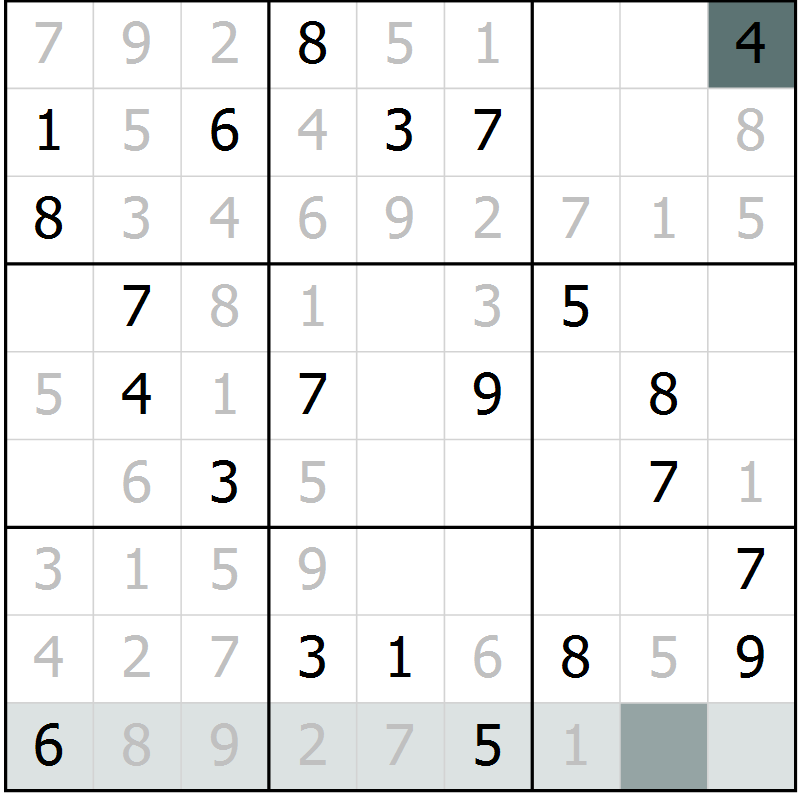 Position des candidats pour la solution de la Gr 36 page 38 du magazine de sudoku Expert n° 019