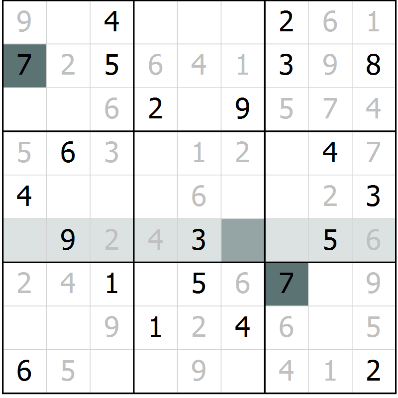 Position des candidats pour la solution de la Gr 37 page 39 du magazine de sudoku Expert n° 019